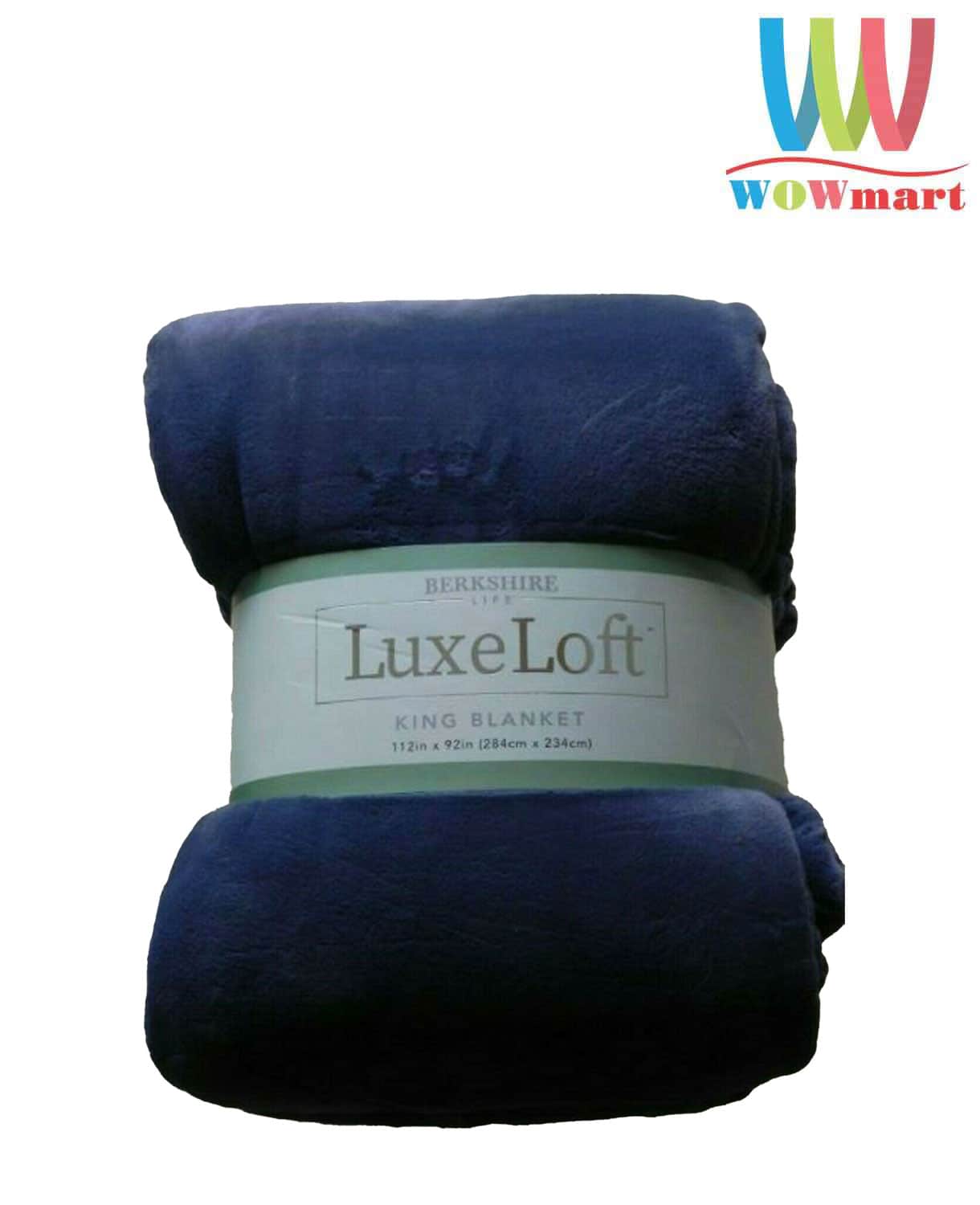 Chăn (mền) Berkshire LuxeLoft King Blanket 284cm x 234cm (Navy Blue) –  Wowmart VN | 100% hàng ngoại nhập