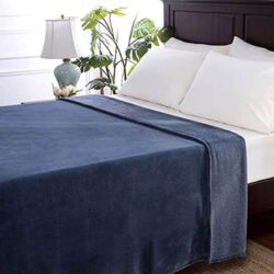 Chăn (mền) Berkshire LuxeLoft King Blanket 284cm x 234cm (Navy Blue) 11 chan men berkshire luxeloft king blanket 284cm x 234cm navy blue kc