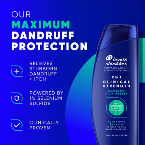 Dầu gội xả sạch gàu Head & Shoulders Clinical Strength 2in1 Cooling Itch Relief 400ml (Giảm ngứa) 6 dau goi xa sach gau head shoulders clinical strength 2in1 400ml giam ngua chuyen sau 070725 kc