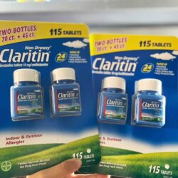 Viên uống chống dị ứng Claritin Antihistamine Non-Drowsy Loratadine 10mg 115 Tablets 3 giam cam cum so mui claritin antihistamine non drowsy loratadine 10mg 115 vien 140824 ka
