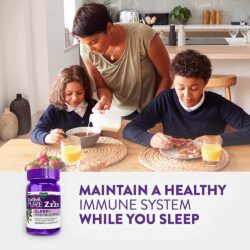 Kẹo dẻo hỗ trợ giấc ngủ ban đêm Vicks ZzzQuil Pure Zzzs Sleep+ Immune Support 42 Gummies 17 keo deo ho tro giac ngu ban dem vicks zzzquil pure zzzs sleep immune support 42 gummies kd