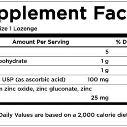 Kẹo ngậm bổ sung kẽm và Vitamin C Swanson Zinc & C 200 Lozenges 7 keo ngam bo sung kem va vitamin c swanson zinc c 200 lozenges ka