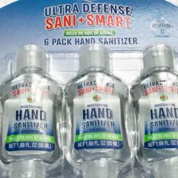 nuoc rua tay kho ultra defense sani smart hand sanitizer with vitamin e 50ml x6 chai ka