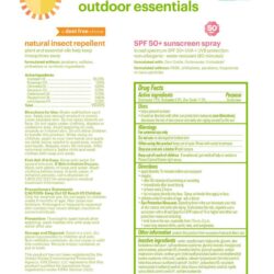 set xit chong nang va chong con trung cho tre em babyganics spf50 sunscreen spray natural insect repellent 177ml x2 kb