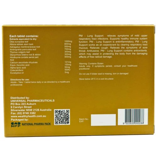 Viên uống bổ phổi Wealthy Health PM Lung Support II 60 Tablets 11 vien uong bo phoi wealthy health pm lung support ii 60 tablets ke