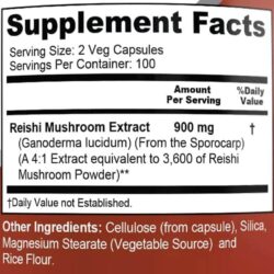 Viên uống chiết xuất nấm linh chi NusaPure Reishi Mushroom 3600mg 200 Capsules 9 vien uong chiet xuat nam linh chi nusapure reishi mushroom 3600mg 200 capsules kb