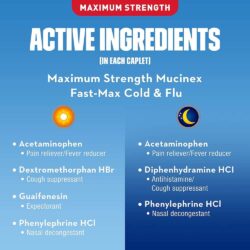 Viên uống giảm cảm cúm Mucinex Fast-Max Cold Flu Day & Night 20 Caplets 16 vien uong giam cam cum mucinex fast max cold flu day night 20 caplets kg