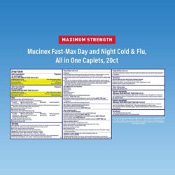 Viên uống giảm cảm cúm Mucinex Fast-Max Cold Flu Day & Night 20 Caplets 17 vien uong giam cam cum mucinex fast max cold flu day night 20 caplets kh