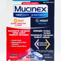 vien uong giam cam ho mucinex fast max day severe congestion cough nightshift cold flu 40 caplets kg
