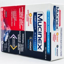 vien uong giam cam ho mucinex fast max day severe congestion cough nightshift cold flu 40 caplets kh