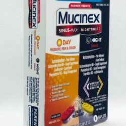Viên uống giảm cảm ho Mucinex Sinus-Max Day Pressure, Pain, Cough + Nightshift Sinus 20 Caplets 8 vien uong giam cam ho mucinex sinus max day pressure pain cough nightshift sinus 20 caplets kd