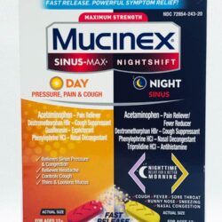 Viên uống giảm cảm ho Mucinex Sinus-Max Day Pressure, Pain, Cough + Nightshift Sinus 20 Caplets 7 vien uong giam cam ho mucinex sinus max day pressure pain cough nightshift sinus 20 caplets ke