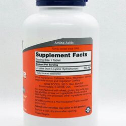 vien uong ho tro mien dich tang sinh collagen now l lysine 500mg 250 tablets kb