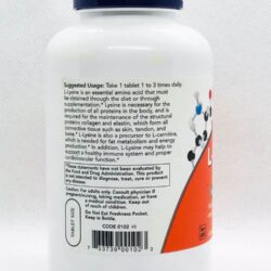 vien uong ho tro mien dich tang sinh collagen now l lysine 500mg 250 tablets kc