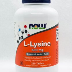 vien uong ho tro mien dich tang sinh collagen now l lysine 500mg 250 tablets kd