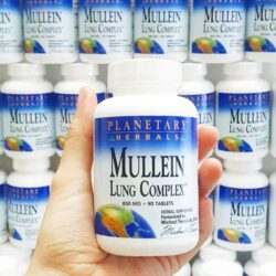 vien uong thao duoc phuc hop bo phoi planetary herbals mullein lung complex 850mg 90 tablets kc