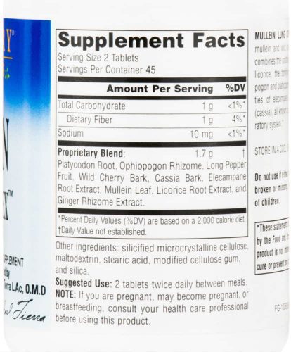 vien uong thao duoc phuc hop bo phoi planetary herbals mullein lung complex 850mg 90 tablets kg