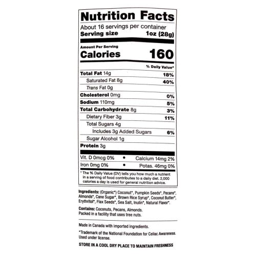 banh dua phu cac loai hat inno foods organic coconut keto clusters 454g ka