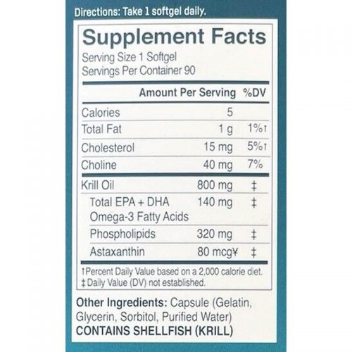 Dầu nhuyễn thể Kori Pure Antarctic Krill Oil Omega-3 800mg 90 Softgels 18 dau nhuyen the kori pure antarctic krill oil omega 3 800mg 90 softgels km