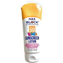 kem chong nang cho be max block kids sunscreen lotion spf50 118ml ke