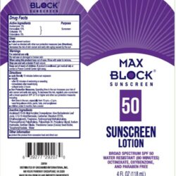 kem chong nang max block sunscreen lotion spf50 118ml kb