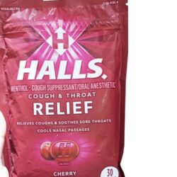 Kẹo Halls thông cổ, mát họng Halls Relief Cherry 30 viên 8 keo halls thong co mat hong halls relief cherry 30 vien 25923 ka