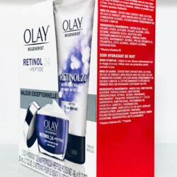 set kem duong va sua rua mat olay regenerist retinol 24 peptide night hydrating moisturizer 48g cleanser 150ml krc