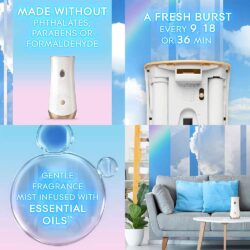 Set máy xịt thơm phòng tự động Glade chạy pin + 3 chai tinh dầu (Watermelon, Cotton, Lilac) 20 set may xit thom phong tu dong glade chay pin 3 chai tinh dau watermelon cotton lilac kn