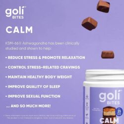 socola ho tro giam stress goli calm bites 30 vien chocolate acai berry kf