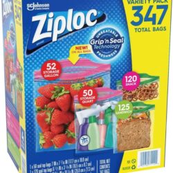 tui zip dung thuc pham 4 size ziploc variety pack 347 cai kc