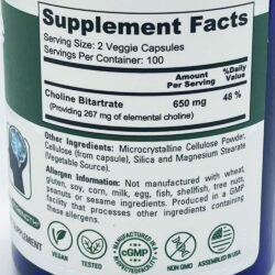 Viên uống bổ sung Choline NusaPure Choline Bitartrate 650mg 200 Capsules 10 vien uong bo sung choline nusapure choline bitartrate 650mg 200 capsules 011025 ka