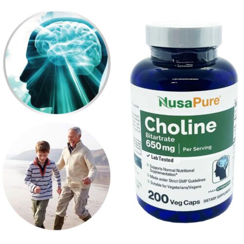 Viên uống bổ sung Choline NusaPure Choline Bitartrate 650mg 200 Capsules 13 vien uong bo sung choline nusapure choline bitartrate 650mg 200 capsules 011025 kg