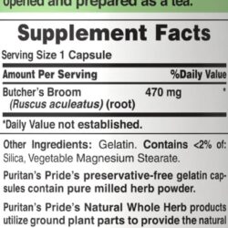 Viên uống chiết xuất cây đậu chổi Puritan's Pride Butcher's Broom 470mg 100 Capsules 11 vien uong chiet xuat cay dau choi puritans pride butchers broom 470mg 100 capsules kd