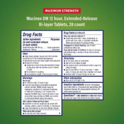 Viên uống giảm ho long đờm Mucinex DM Maximum Strength 28 viên 5 vien uong giam ho long dom mucinex dm maximum strength 28 vien kc