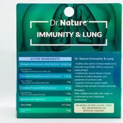 Viên uống hỗ trợ miễn dịch, bổ phổi Dr. Nature Immunity & Lung 60 Tablets 11 vien uong ho tro mien dich bo phoi dr nature immunity lung 60 tablets kc