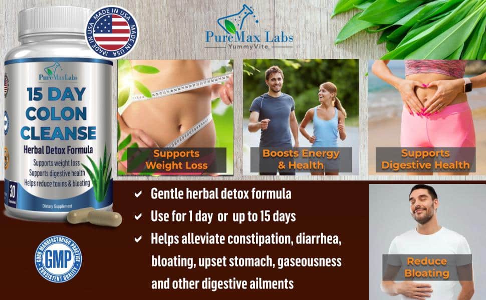 vien uong ho tro tieu hoa khoe manh puremax labs 15 day colon cleanse 30 capsules ka
