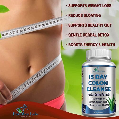 vien uong ho tro tieu hoa khoe manh puremax labs 15 day colon cleanse 30 capsules kc