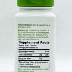 vien uong loi sua natures way fenugreek seed 1220mg 100 capsules ke