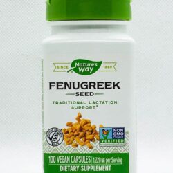 vien uong loi sua natures way fenugreek seed 1220mg 100 capsules kg