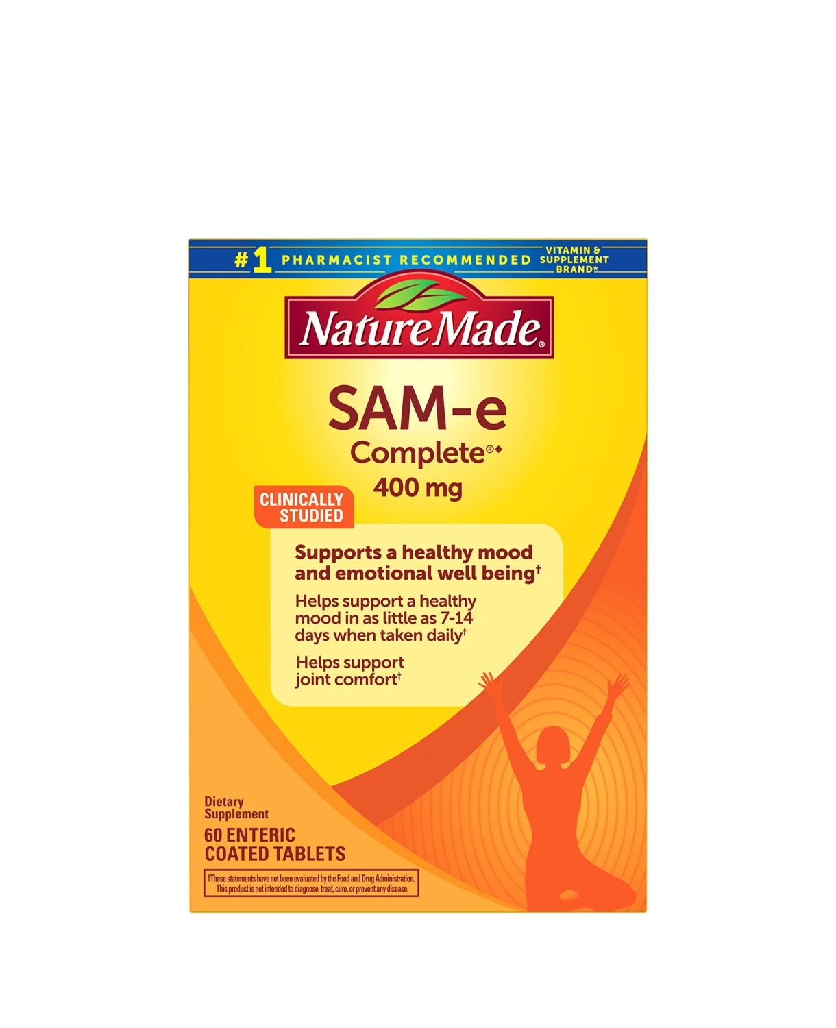 Giảm stress, hỗ trợ khớp Nature Made SAM-e Advanced 400mg 60 Tablets 1 Giảm stress, hỗ trợ khớp Nature Made SAM-e Advanced 400mg 60 Tablets