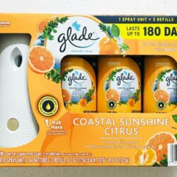 Set máy xịt thơm phòng tự động Glade chạy pin + 3 chai tinh dầu (Coastal Sunshine Citrus) 7 set may xit thom phong tu dong glade chay pin 3 chai tinh dau coastal sunshine citrus ke