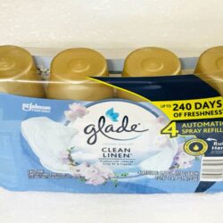 Tinh dầu cho máy xịt thơm phòng tự động Glade Clean Linen 175g x4 8 tinh dau cho may xit thom phong tu dong glade clean linen 175g x4 ka