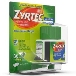 Viên chống dị ứng Zyrtec Antihistamine Allergy 10mg 30 Tablets 12 vien chong di ung zyrtec antihistamine allergy 10mg 30 tablets ka