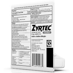 Viên chống dị ứng Zyrtec Antihistamine Allergy 10mg 30 Tablets 15 vien chong di ung zyrtec antihistamine allergy 10mg 30 tablets kd