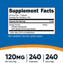 vien uong bo nao nutricost ginkgo biloba 120mg 240 capsules kd