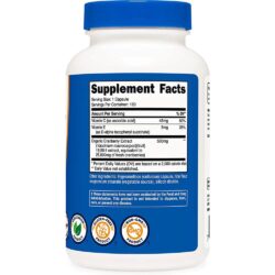 vien uong chiet xuat nam viet quat nutricost cranberry 25 000mg with vitamin c e 120 capsules ke