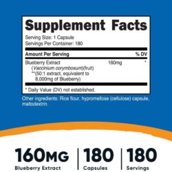 vien uong chiet xuat viet quat nutricost blueberry extract 160mg 8000mg equivalent 180 capsules ka