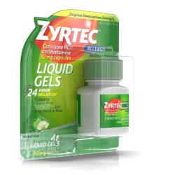 vien uong dang gel chong di ung zyrtec antihistamine allergy 10mg 40 liquid gels kb