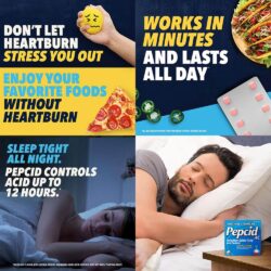 Viên uống giảm đầy hơi, ợ nóng Pepcid AC Original Strength 90 Tablets 21 vien uong giam day hoi o nong pepcid ac original strength 90 tablets ki