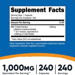vien uong ho tro giai doc gan nutricost milk thistle 250mg 1000mg equivalent 240 capsules ka